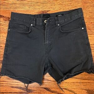 H&M Charcoal Slim Fit Denim Shorts